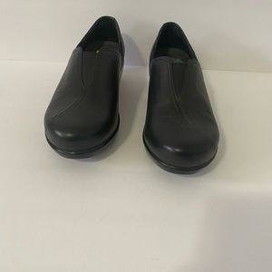 Dansko Women’s Wedge Clog Nursing Shoes Size EU 39/ 8.5-9 US Black Leather